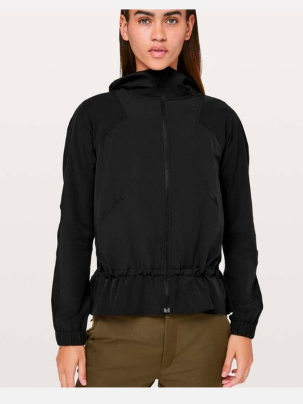 lululemon athletica Black Hooded Zip Jacket